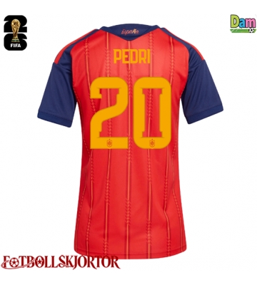 Spanien Pedri Gonzalez #20 Hemmatröja Dam VM 2026 Kortärmad